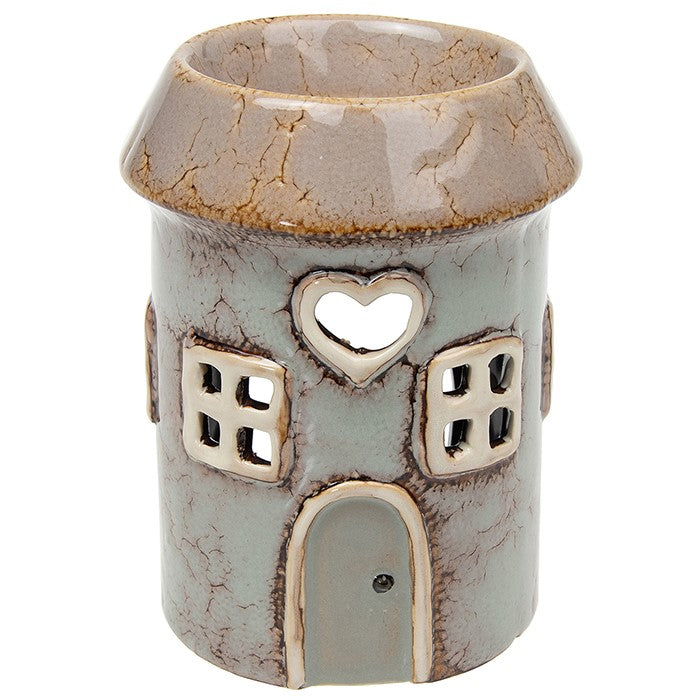 Grey Round House Warmer - Village Pottery