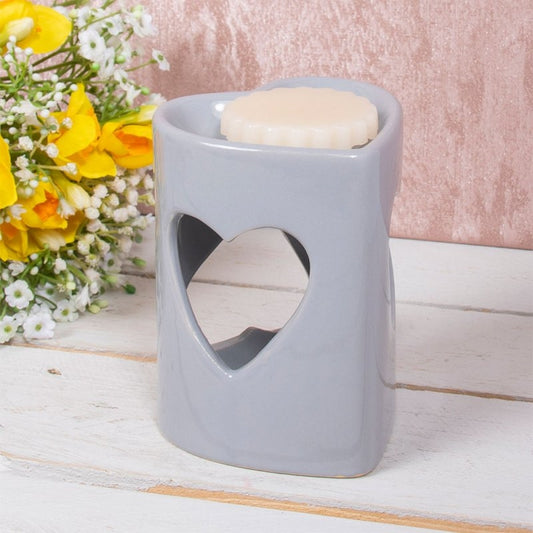 Grey Heart Shaped Cut Out Burner